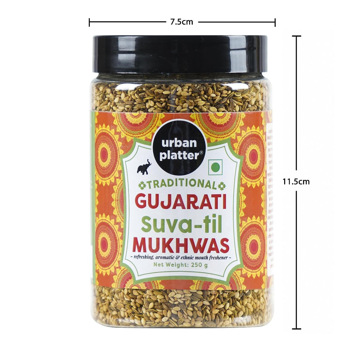 Urban Platter Traditional Gujarati SUVA-til Mukhwas, 250g (Mouth Freshener | Digestive | After-Meal Snack | Rich in Fibre)