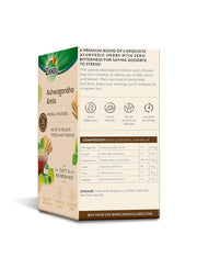 Zandu Ashwagandha Amla Ayurvedic Infusion, a Herbal Tea Enriched with 6 Ayurvedic Ingredients (25 Tea Bags)