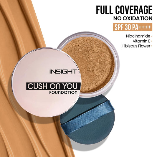 INSIGHT Cosmetics Cush On You Foundation Caramel Tan | Lightweight Liquid Foundation for Smooth Natural Finish | Buildable Coverage Makeup Base for Everyday Use | Long Lasting Face Makeup-20g