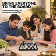 Toy Imagine Magnetic Chess Board Game – Folding Travel Chess Set with Pieces Storage | Portable Strategy Game for Kids & Adults | 2 Player Board Game for Travel, Learning & Fun