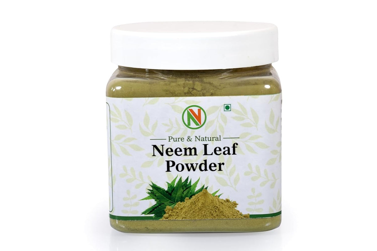 NatureVit 100% Natural Neem Powder 250g | Face Pack & Hair Care | Anti-Pimple & Antibacterial | Chemical-Free Herbal Cleanser for Skin & Scalp