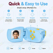 Toy Imagine Kids Digital Camera 1080P with 2-Inch Screen & Games