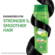 Dabur Vatika Health Shampoo - 340 ml | For Smooth, Shiny & Nourished Hair | Repairs Hair Damage, Controls Frizz | For All Hair Types | Goodness of Henna & Amla