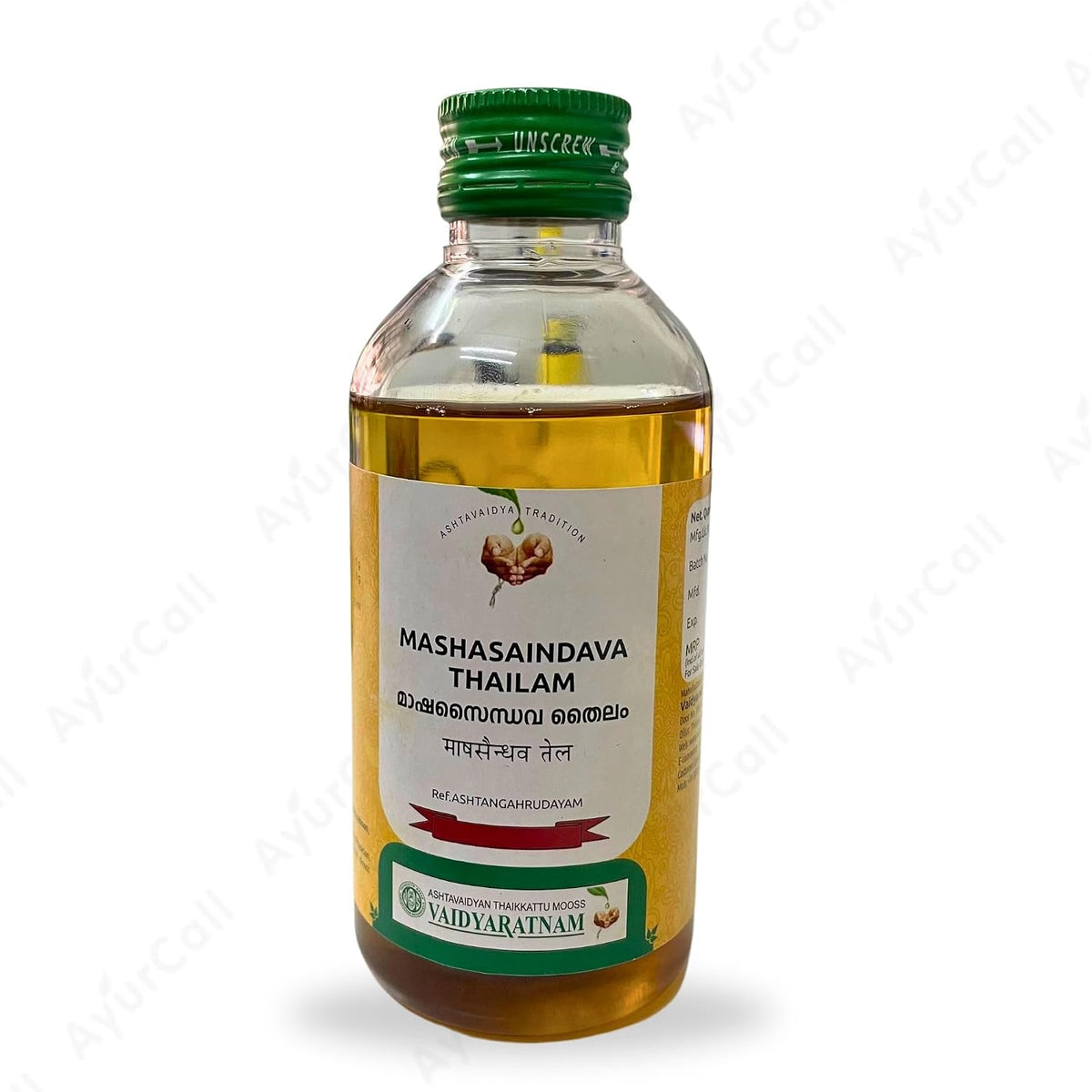 Vaidyaratnam Mashasaindava Thailam (200 ml)