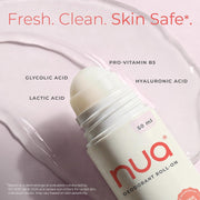 Nua Deodorant Roll-On (Rose & Raspberry) | Skin-safe | Protects Skin Barrier | Prevents Odour | No Aluminium No Pthalates | 50 ml