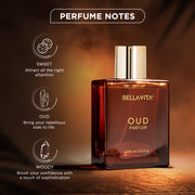 Bella Vita Luxury 4X20 Ml With Klub Oud Ceo G.O.A.T Woody Citrusy Oud Parfum Intense Liquid Perfume For Unisex With Carnation Vanilla Cedarwood Woody Oriental Long Lasting Fragrance,100 Ml,Brown
