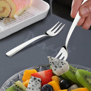 Parage 12 Pieces Stainless Steel Fruit Forks for Home & Kitchen, Fruit Picks, Kids, Snacks, Fruits and Dessert, Small Fruit Fork (Pack of 12, Silver)