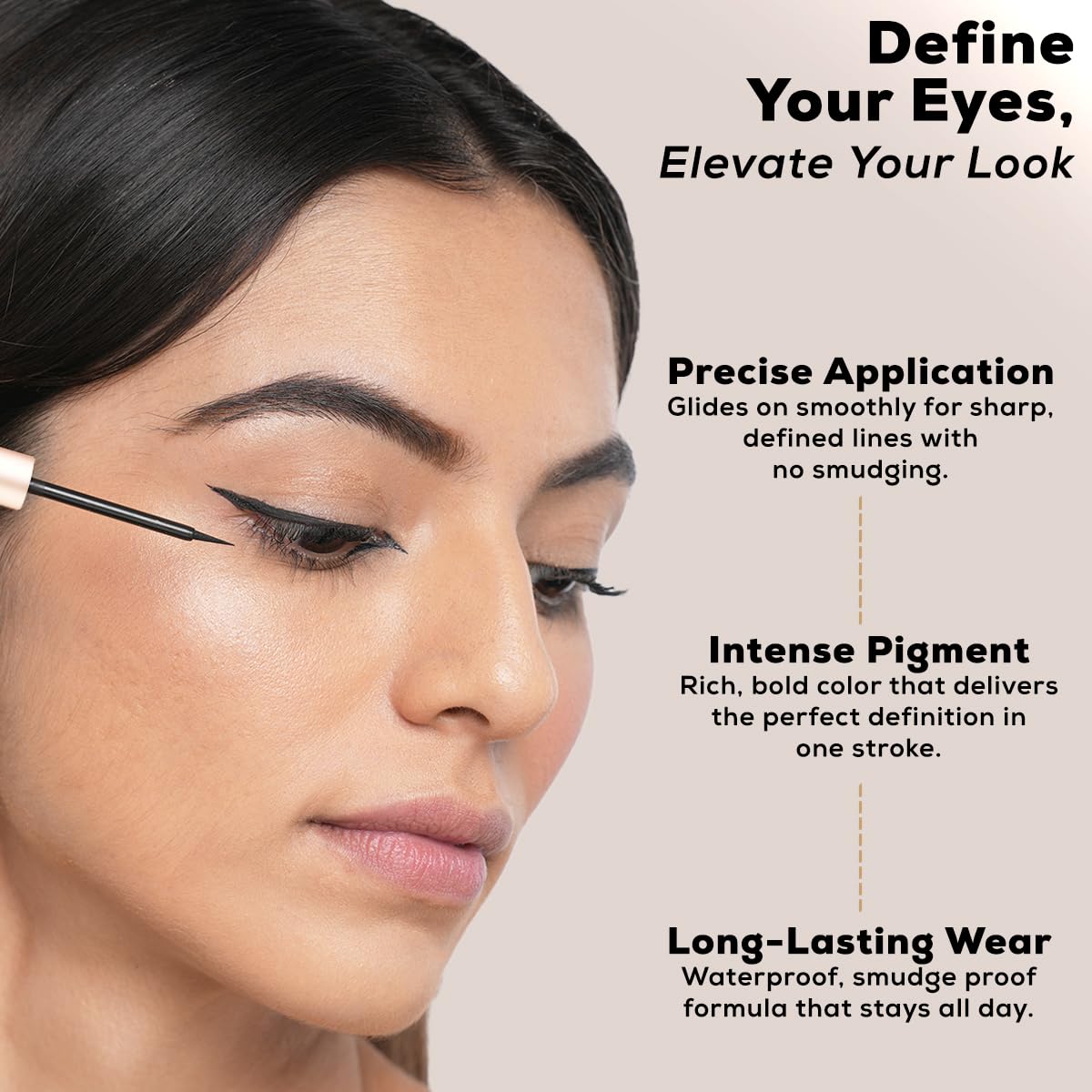 INSIGHT Professional Line & Define Eyeliner - 5g | Intensely Pigmented | Quick Drying | Long Lasting | Smudgeproof | Waterproof | Rub-resistant Formula (Pack of 2)