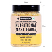 Urban Platter Nutritional Yeast Flakes, 100g (Rich in Vitamin B12 | Gluten-Free | Perfectly Plant-Based Nutty and Cheesy Nooch | Savoury Seasoning)