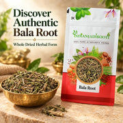 IndianJadiBooti Raw Bala Root - Sida Cordifolia - Country Mallow - Dry Whole Herb