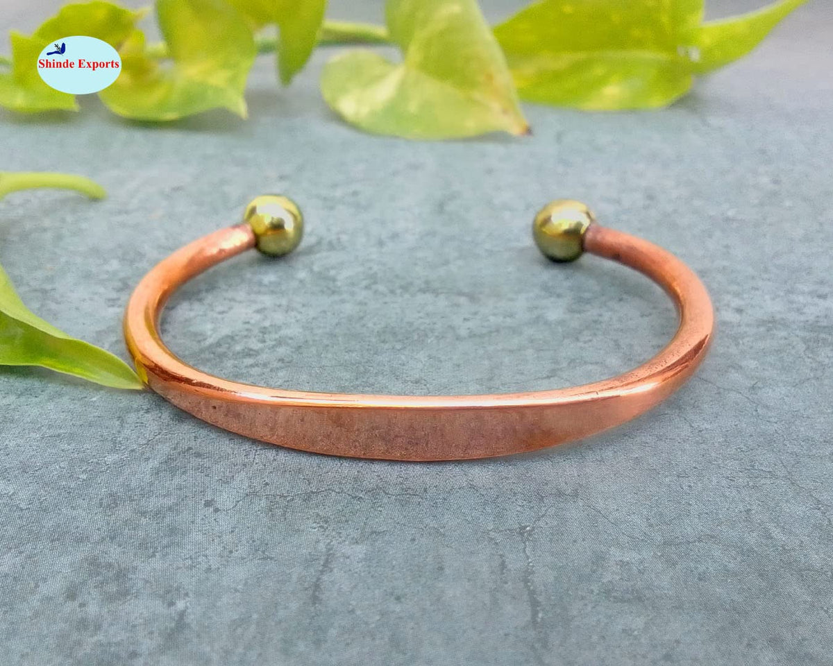 SHINDE EXPORTS pure copper kada for men/copper kada/copper bracelet for men pure