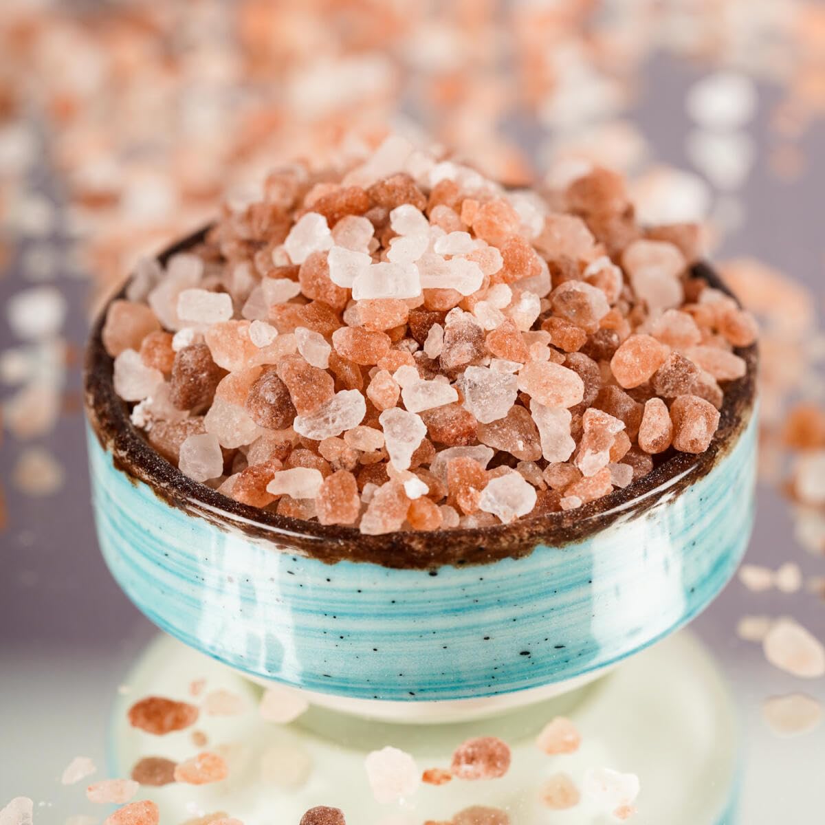 Urban Platter Pink Himalayan Rock Salt Grinder, 100g (Sendha Namak | Easy to Grind | Free from Micro-Plastics | Pure & Natural | Rich in Natural Minerals)