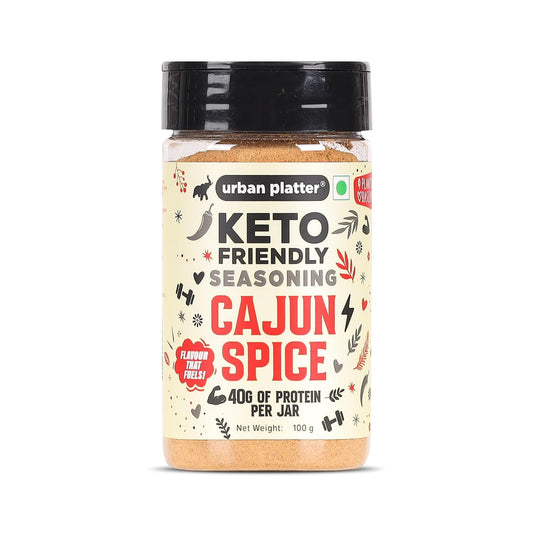 Urban Platter Keto-friendly Cajun Seasoning, 100g (High-Protein, Crafted with Nutritional Yeast & Yeast Protein, Bold Louisiana-Style Spice Blend)