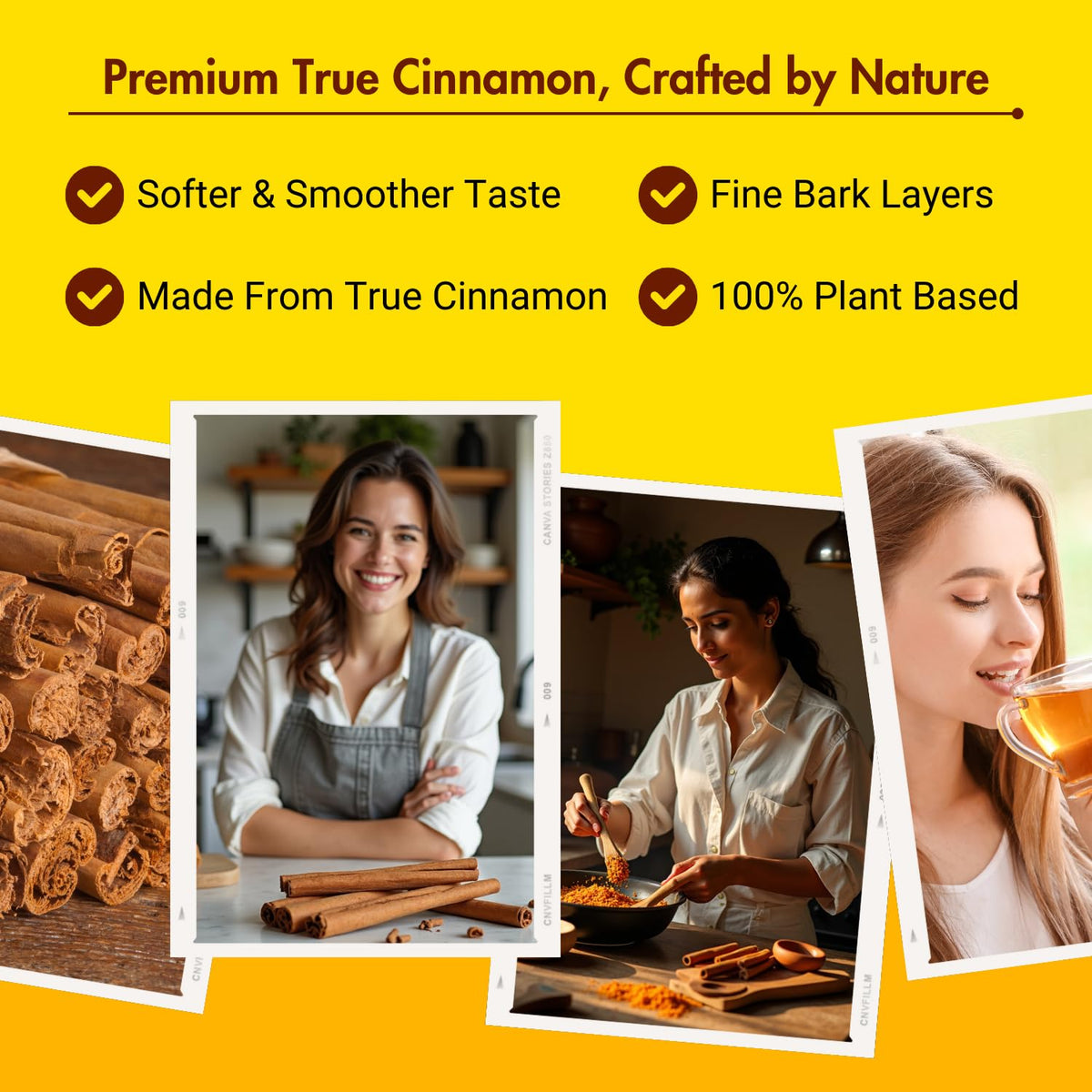Bliss of Earth 2x100gm Ceylon Cinnamon (Dalchini) 5" Cut Sticks True Cinnamon Raw From Sri Lanka Original