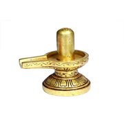 Aalayam Selveer Shivling Brass for Pooja | Sivalingam Mini | Mini Brass Shiva Lingam for Puja 5 CM Height, 175g Gold Colour 1 No