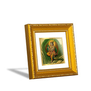 Diviniti Krishna Gold Plated Wall Photo Frame, Table Décor| DG Frame 101 Size 1A and 24K Gold Plated Foil| Religious Photo Frame Idol For Pooja, Gifts Items (10 CM X 10 CM)
