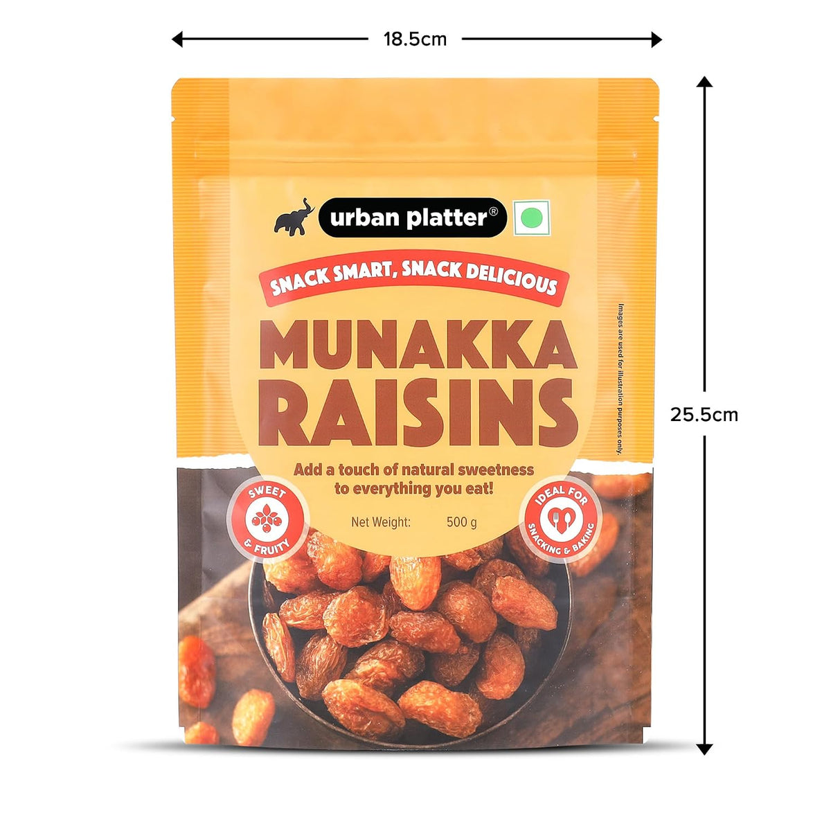 Urban Platter Premium Munakka Raisins, 500g (Naturally Sweet & Juicy | Rich in Antioxidants | Contain seeds | Ayurveda Superfood)