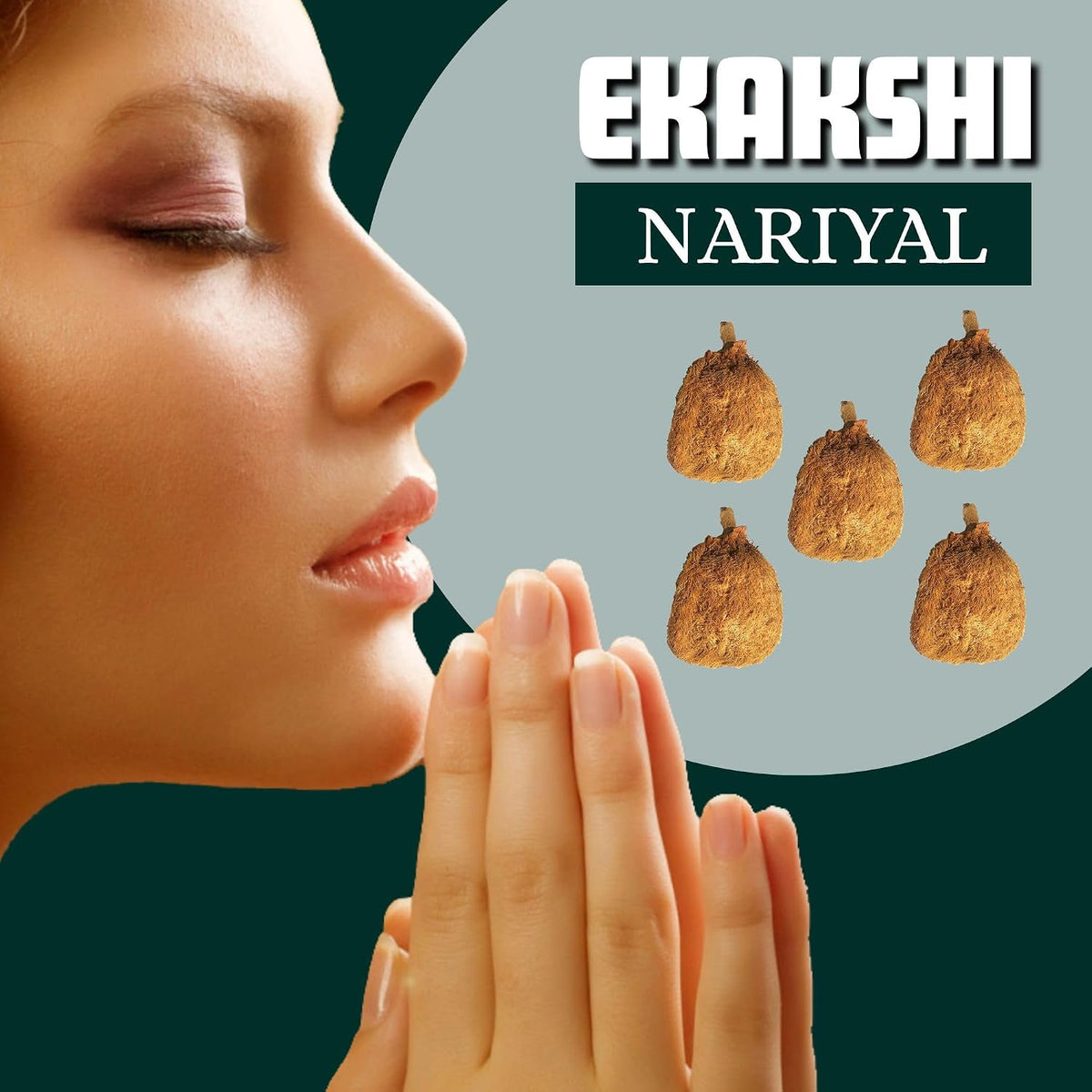 BrijBooti Ekakshi Nariyal - One Eye Coconut For Pooja