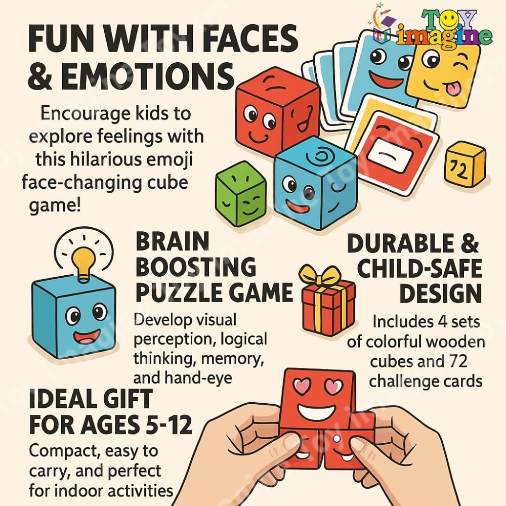 Toy Imagine Face Change Blocks Game for Kids