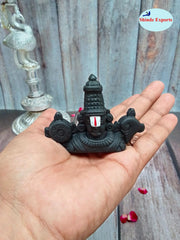 SHINDE EXPORTS Clay Govinda Idol For Car Dashboard/Balaji Murti For Car/Tirupati Balaji Murti/Balaji Statue For Pooja Room (Black 6 Cm, Fantasy)
