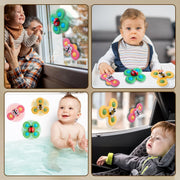 Toy Imagine Insect-Themed Suction Spinner Toys for Babies & Toddlers - Fidget Toys for Kids 0 to 5 Years – Travel-Friendly Baby Toys (Insect-Themed-2)