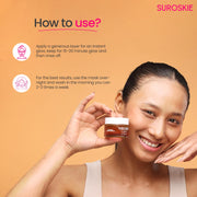 Suroskie K Beauty Combo (Pack of 4) | Rose Instant Face Scrub (50ml) + Rose Petals Melt Cleanser (120ml) + Rosanna Face Mask + Glass Skin Moisturizer | for Men & Women
