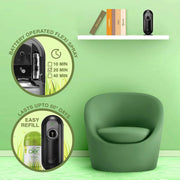 Godrej aer Matic Automatic Room Fresheners Refill Pack | Fresh Lush Green | 2000 Sprays Guaranteed | Lasts up to 60 days (210ml)