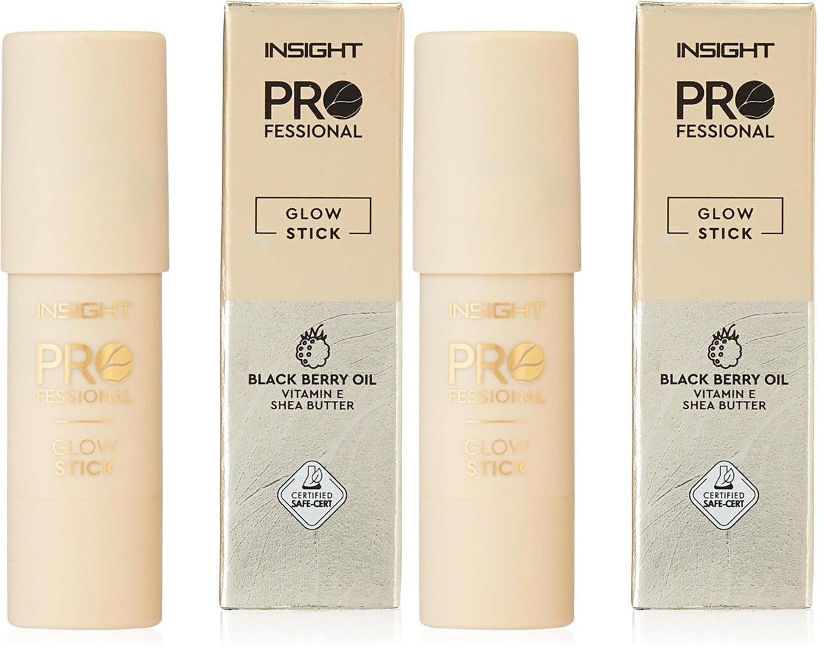 INSIGHT Professional Glow Stick - (Callisto) | Glowly Finish | Cream to Powder Texture | Easily Blendable,Travel Friendly - 8.5gm (Pack of 2)