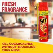 HIT Crawling Insect Killer – Cockroach Killer Spray (400ml) | Instant Kill | Deep-Reach Nozzle | Fresh Fragrance (Pack of 2)