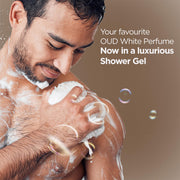 Bella Vita Luxury OUD WHITE Body Wash Refreshing Shower Gel for Deep Cleansing, Hydrating, Moisturising, Softer & Smoother Skin with Aloe Vera 500 ml