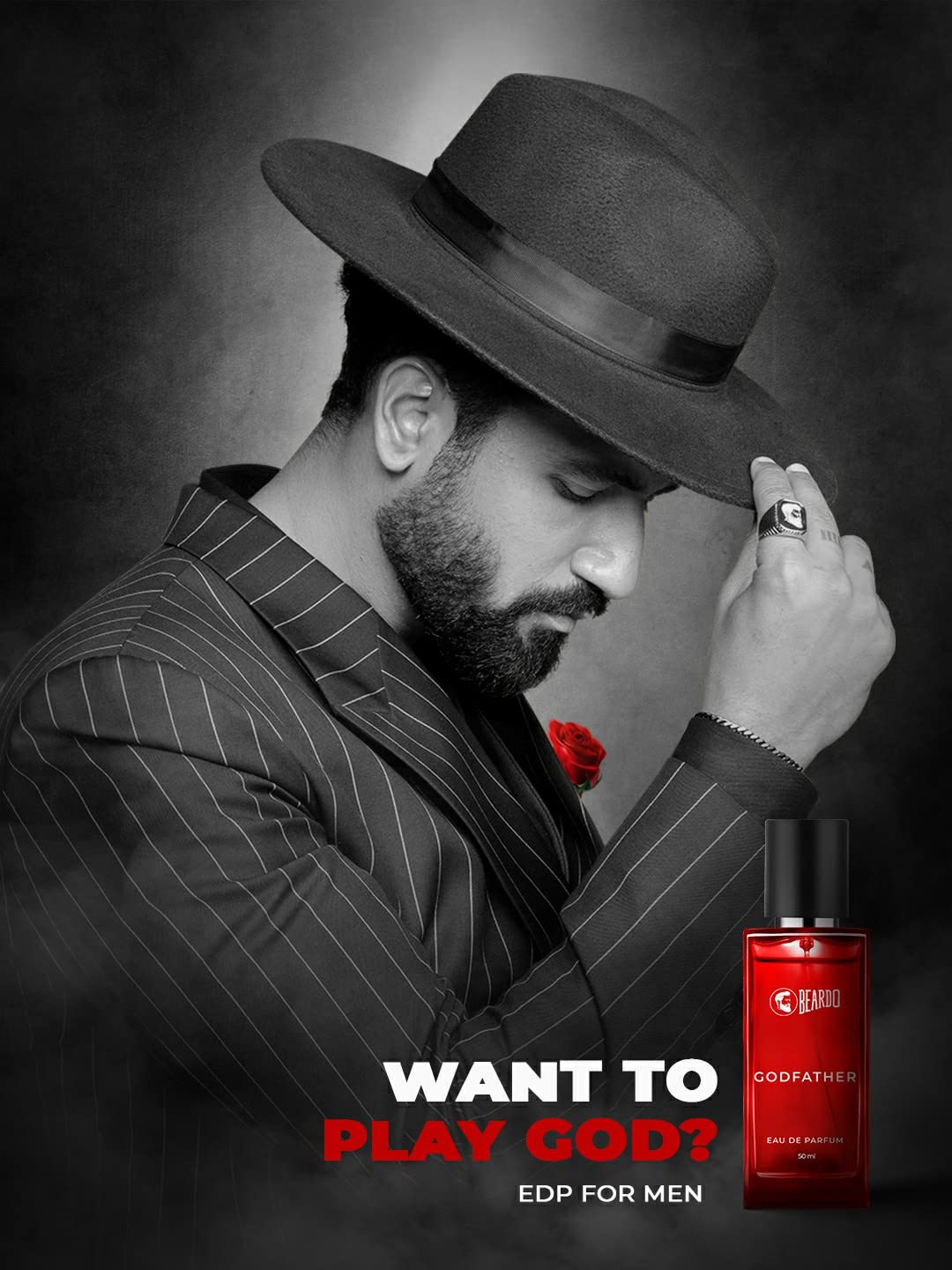 BEARDO Godfather Perfume For Men, 50Ml | Aromatic, Spicy Perfume For Men Long Lasting Perfume For Date Night Fragrance | Body Spray For Men | Gift For Husband | Gift For Boyfriend (Pack of 2)