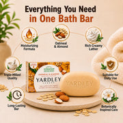 Yardley Oatmeal And Almond Bar Soap, 4.25 Ounce