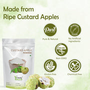 Holy Natural Custard Apple Powder (Sitaphal Powder) | Natural & Premium Quality | Rich in Fiber & Nutrients | Smoothies, Desserts & Shakes | 400 GM