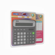Linc LC-556 Desktop 12 Digits Series GST & Tax Calculator, 120 Steps Check, Black, Pack of 1