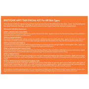 Biotique Bio Anti Tan Facial Kit (Free with Swiss Magic Dark Spot Corrector)