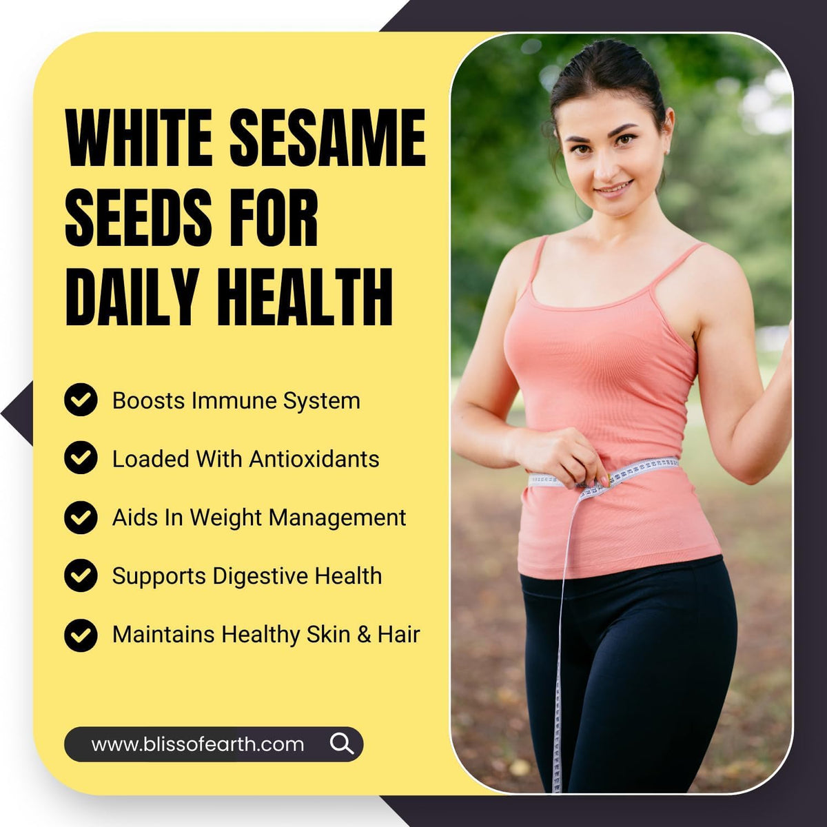 Bliss of Earth Organic Sesame Seeds 1kg White For Eating, Raw Til Seeds