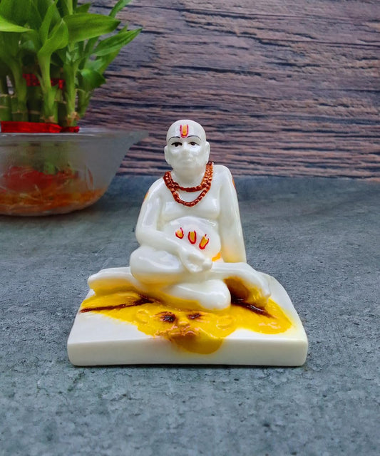 SHINDE EXPORTS Shree Swami Samarth murti Idol Statue for car Dashboard (6.5cm)