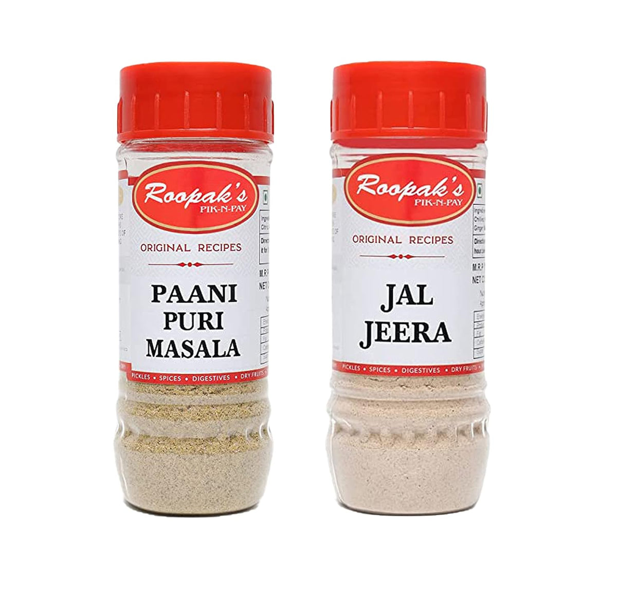 ROOPAK'S - Combo Pack Of Paani Puri Masala + Jal Jeera Masala (Pack Of 2, 100gm each)