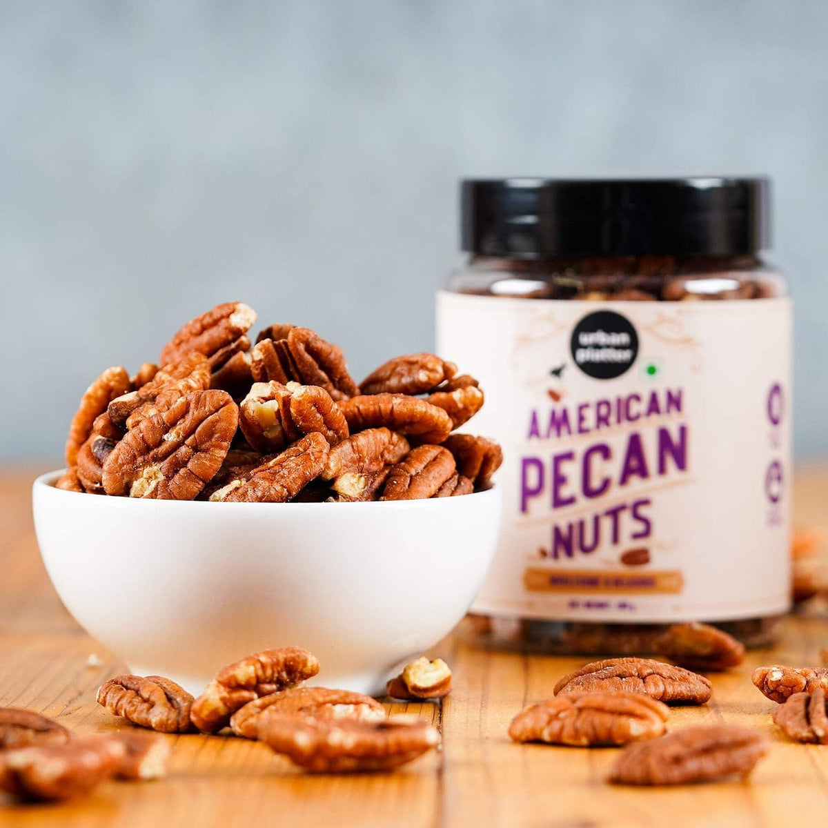 Urban Platter American Pecan Nuts, 100g (Rich in Protein and Fibre; Ideal for Snacking and Baking)