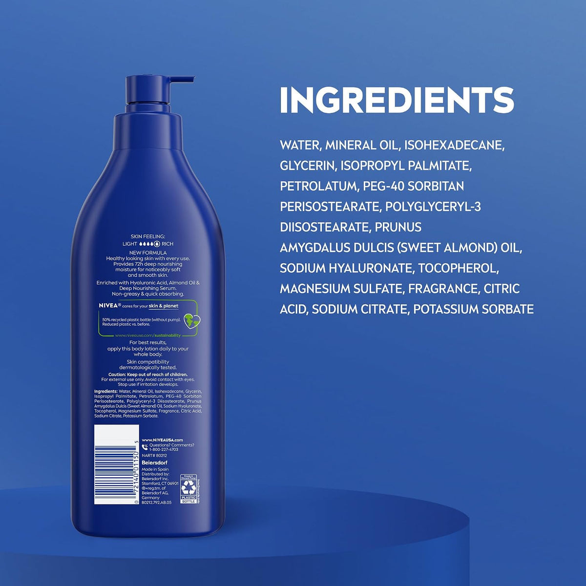 Nivea Essentially Enriched Daily Lotion for Dry to Very Dry Skin 500 ml(16.9 Fluid Ounce)