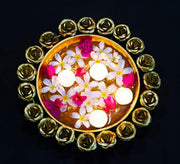 DSH Urli Bowl for Floating Candles and Flower for Diwali Home Decoration Table Decor. (Urli -R9)