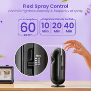 Godrej aer Matic Kit (Machine + Refill) - Automatic Room Fresheners with Flexi Control Spray | Lavender Bloom | 2000 Sprays Guaranteed | Lasts up to 60 days (210ml)