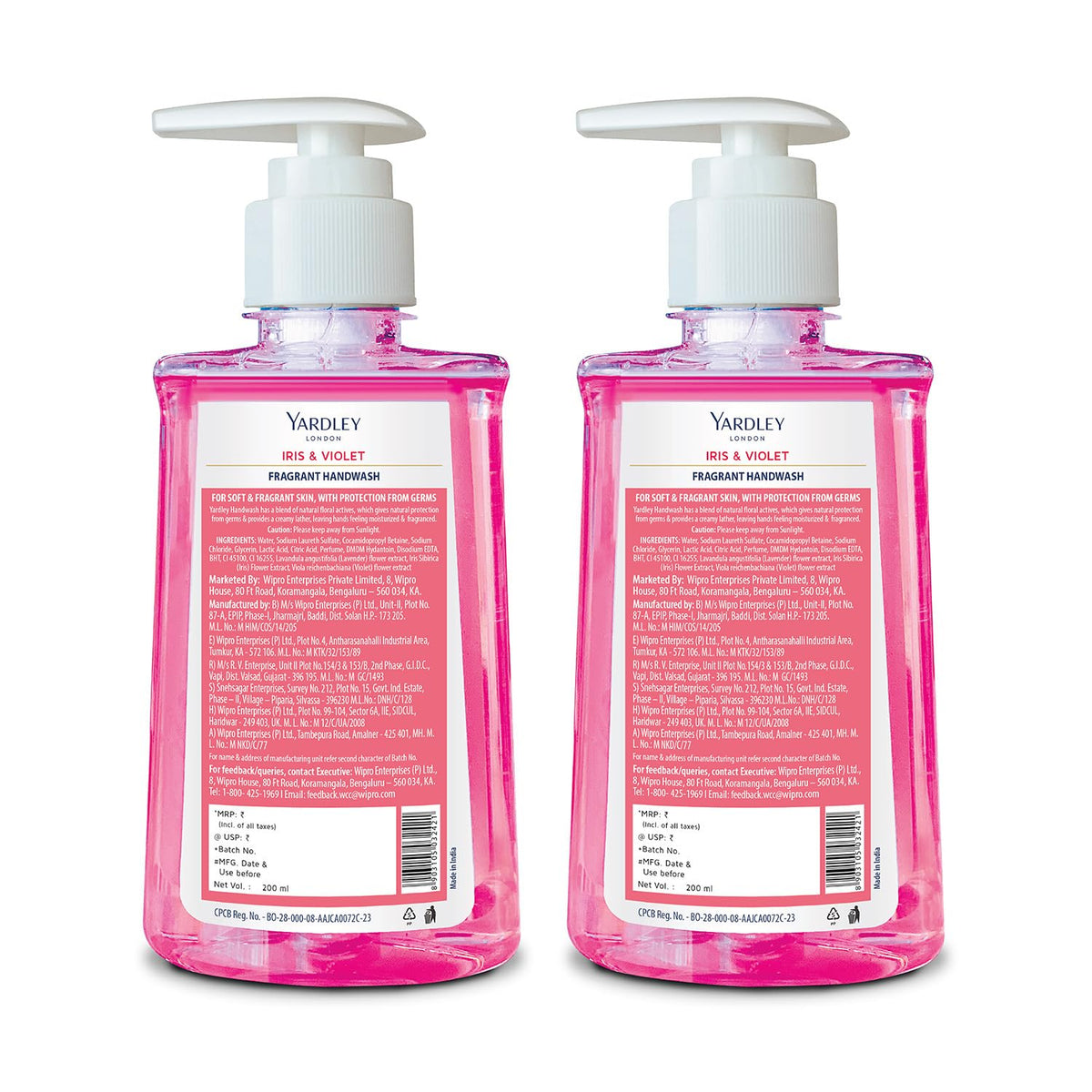 Yardley London Floral Essence Iris & Violet Fragrant Handwash 200ml+200ml