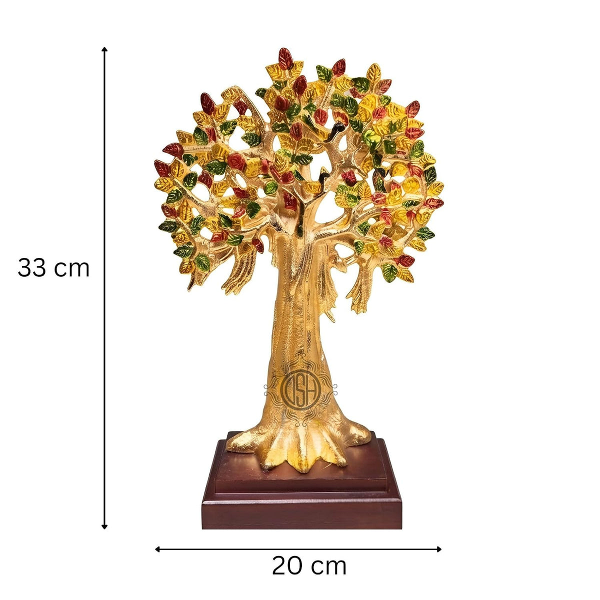 DSH Kalpavriksha Tree Showpiece for Home Décor | Wish Fulfilling Tree of Life Decorative Sculpture | Symbol of Prosperity, Growth & Good Fortune | Tabletop Décor & Gift (Large)