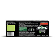 DABUR Herb'L Activated Charcoal Toothpaste 240G (120G x2, Pack of 2)|Whitening Black Gel Toothpaste|Fluoride Free|Fights Plaque & Extrinsic Stains|With Power of Mint|Cool & Refreshing Mouth Experience