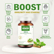 The Old Natural KSM-66 Ashwagandha 500 mg 60 Veg Capsules | Extra Strength Natural Formulation | Support strength & energy | Withania Somnifera Extract -(Pack of 2 Bottles)