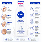 NIVEA Express Hydration Body Lotion, 400ml