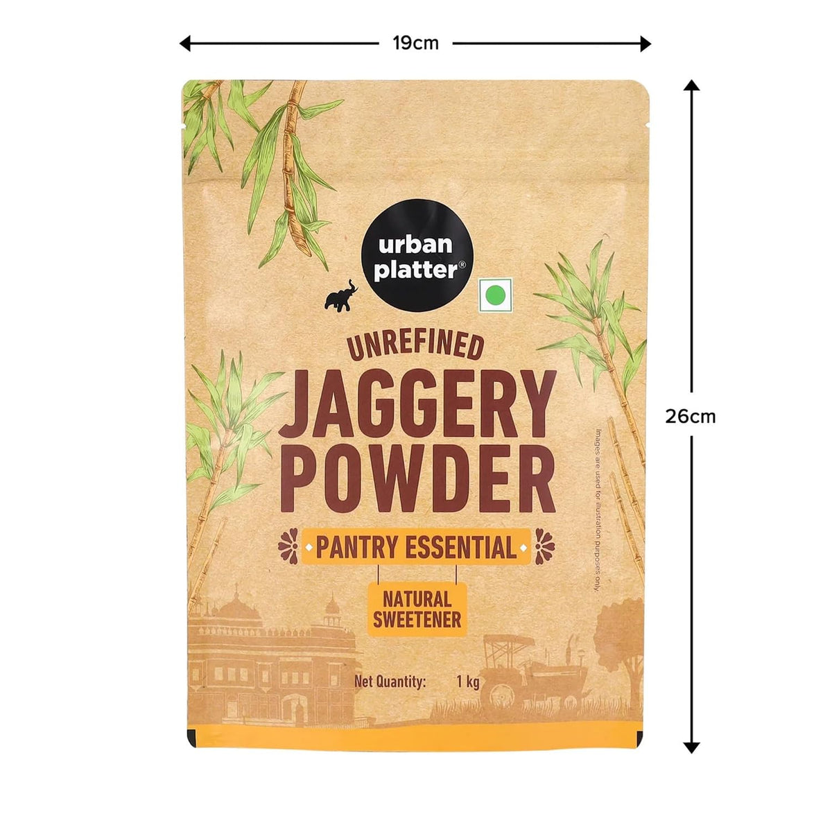 Urban Platter Jaggery Powder, 1Kg / 35.2oz [Pure, Natural & Chemical Free]