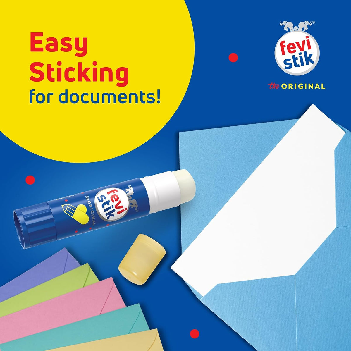 Pidilite Fevistik Glue Stick 25g, Pack of 3 | Multi-Purpose Glue Stick for School Projects, Art & Craft, DIY | Suitable for School & Office Activities | Easy to Use
