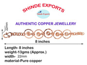 SHINDE EXPORTS Copper Bracelet for Women Pure Original/Ladies Copper Bracelet.